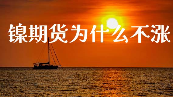 镍期货为什么不涨_https://m.jnlaobingbanjia.com_全球市场_第1张