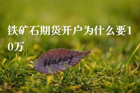铁矿石期货开户为什么要10万_https://m.jnlaobingbanjia.com_区块链_第1张
