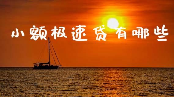 小额极速贷有哪些_https://m.jnlaobingbanjia.com_股市新闻_第1张