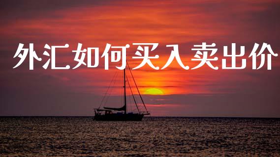 外汇如何买入卖出价_https://m.jnlaobingbanjia.com_理财规划_第1张