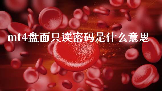 mt4盘面只读密码是什么意思_https://m.jnlaobingbanjia.com_基金市场_第1张