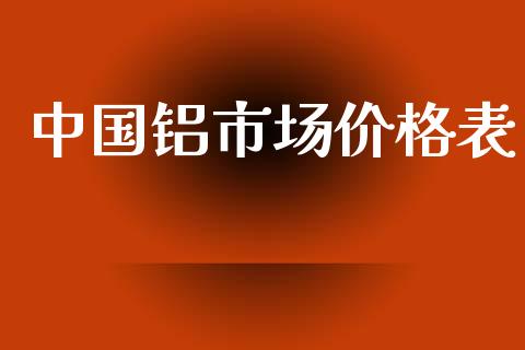 中国铝市场价格表_https://m.jnlaobingbanjia.com_全球市场_第1张