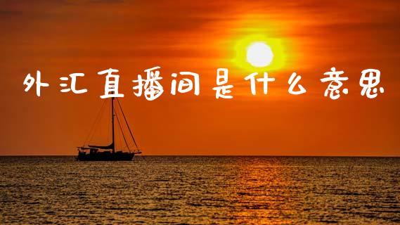 外汇直播间是什么意思_https://m.jnlaobingbanjia.com_理财规划_第1张