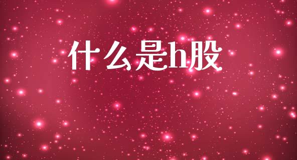 什么是h股_https://m.jnlaobingbanjia.com_金融监管_第1张