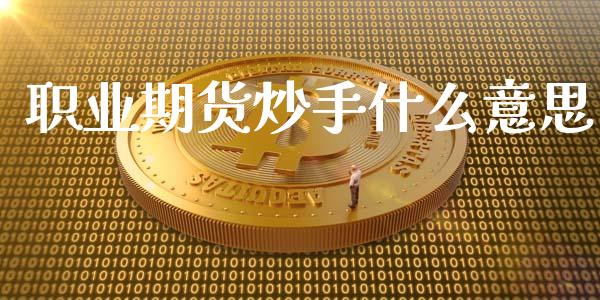 职业期货炒手什么意思_https://m.jnlaobingbanjia.com_股市新闻_第1张