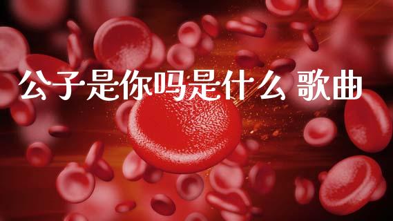 公子是你吗是什么 歌曲_https://m.jnlaobingbanjia.com_理财规划_第1张