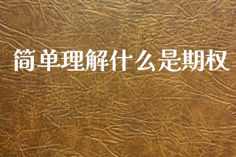 简单理解什么是期权_https://m.jnlaobingbanjia.com_金融监管_第1张