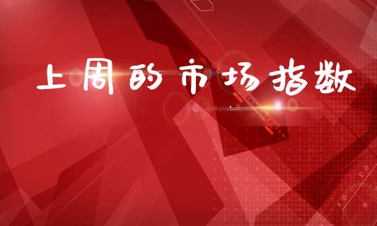 上周的市场指数_https://m.jnlaobingbanjia.com_全球市场_第1张