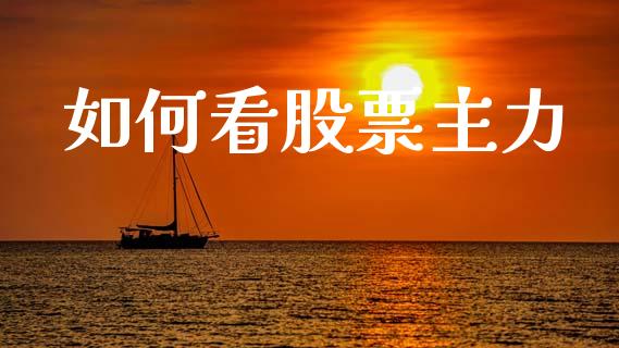 如何看股票主力_https://m.jnlaobingbanjia.com_全球市场_第1张