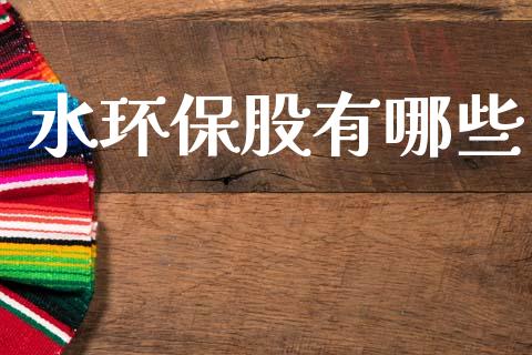 水环保股有哪些_https://m.jnlaobingbanjia.com_金融监管_第1张