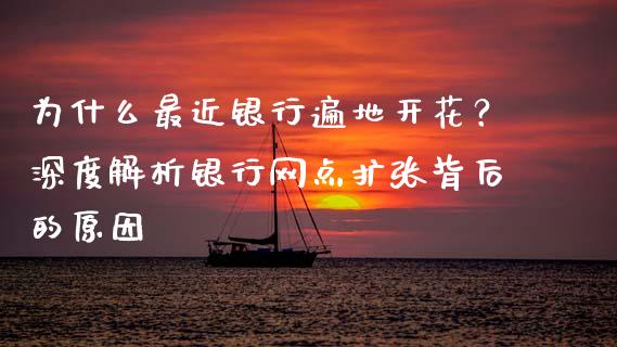 为什么最近银行遍地开花？深度解析银行网点扩张背后的原因_https://m.jnlaobingbanjia.com_全球市场_第1张