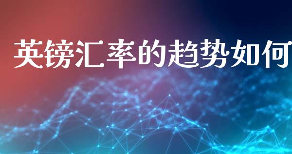 英镑汇率的趋势如何_https://m.jnlaobingbanjia.com_金融监管_第1张