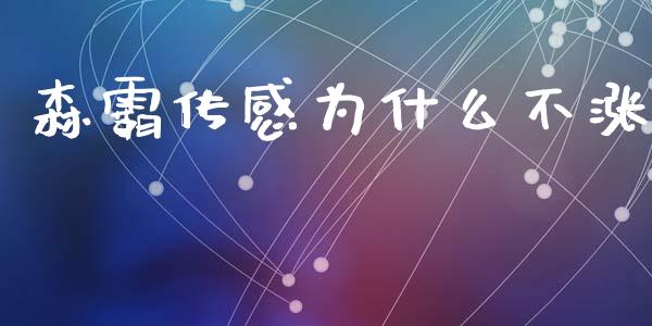 森霸传感为什么不涨_https://m.jnlaobingbanjia.com_股市新闻_第1张