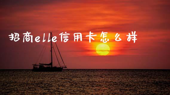 招商elle信用卡怎么样_https://m.jnlaobingbanjia.com_全球市场_第1张