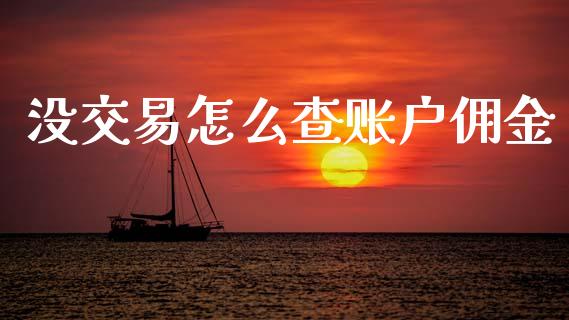 没交易怎么查账户佣金_https://m.jnlaobingbanjia.com_全球市场_第1张