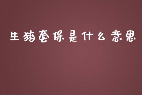 生猪套保是什么意思_https://m.jnlaobingbanjia.com_区块链_第1张