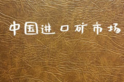 中国进口矿市场_https://m.jnlaobingbanjia.com_金融监管_第1张