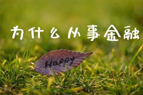 为什么从事金融_https://m.jnlaobingbanjia.com_理财规划_第1张