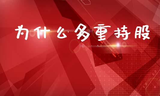 为什么多重持股_https://m.jnlaobingbanjia.com_理财规划_第1张