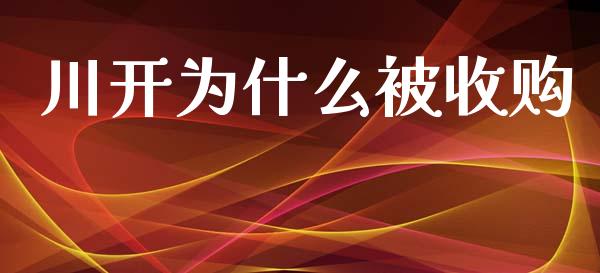 川开为什么被收购_https://m.jnlaobingbanjia.com_理财规划_第1张
