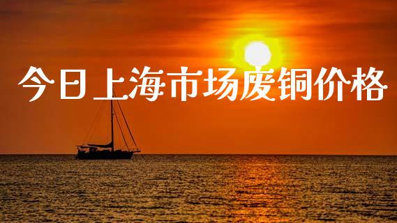 今日上海市场废铜价格_https://m.jnlaobingbanjia.com_股市新闻_第1张