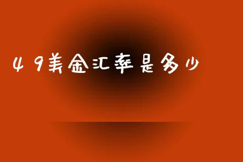 4 9美金汇率是多少_https://m.jnlaobingbanjia.com_基金市场_第1张