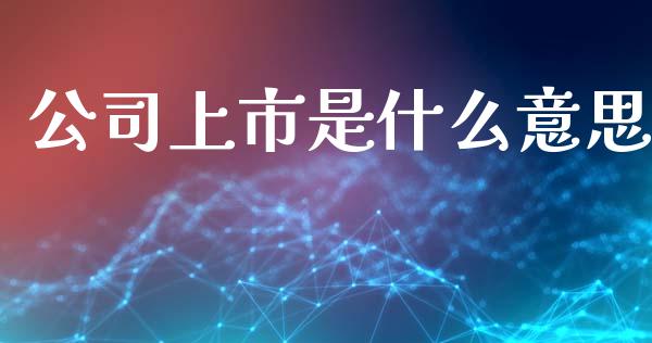公司上市是什么意思_https://m.jnlaobingbanjia.com_股市新闻_第1张