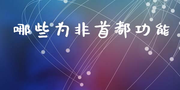 哪些为非首都功能_https://m.jnlaobingbanjia.com_理财规划_第1张