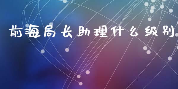 前海局长助理什么级别_https://m.jnlaobingbanjia.com_区块链_第1张
