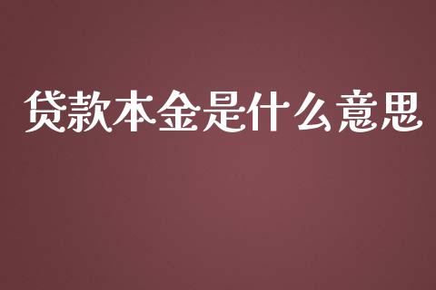 贷款本金是什么意思_https://m.jnlaobingbanjia.com_股市新闻_第1张