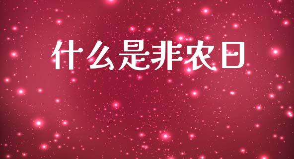 什么是非农日_https://m.jnlaobingbanjia.com_金融监管_第1张