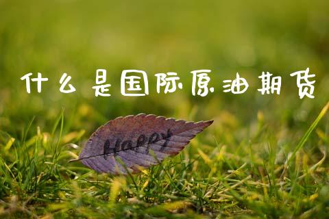 什么是国际原油期货_https://m.jnlaobingbanjia.com_理财规划_第1张