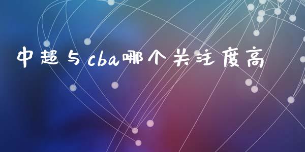 中超与cba哪个关注度高_https://m.jnlaobingbanjia.com_理财规划_第1张