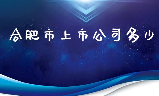 合肥市上市公司多少_https://m.jnlaobingbanjia.com_区块链_第1张