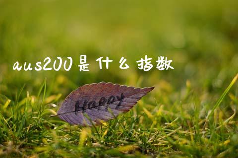 aus200是什么指数_https://m.jnlaobingbanjia.com_全球市场_第1张