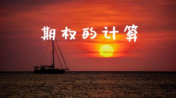 期权的计算_https://m.jnlaobingbanjia.com_全球市场_第1张