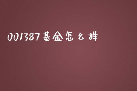 001387基金怎么样_https://m.jnlaobingbanjia.com_金融监管_第1张