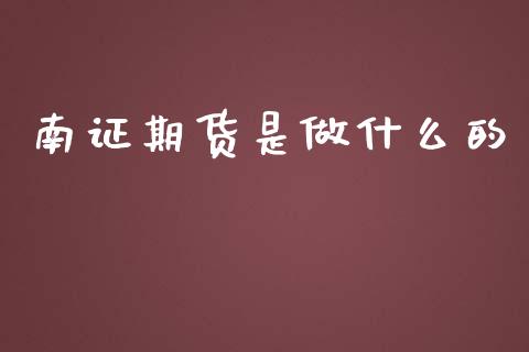 南证期货是做什么的_https://m.jnlaobingbanjia.com_全球市场_第1张