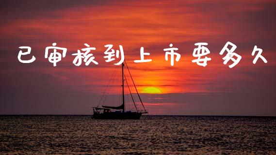 已审核到上市要多久_https://m.jnlaobingbanjia.com_金融监管_第1张