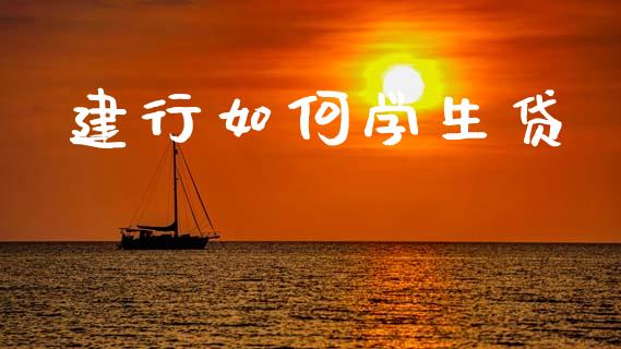建行如何学生贷_https://m.jnlaobingbanjia.com_股市新闻_第1张