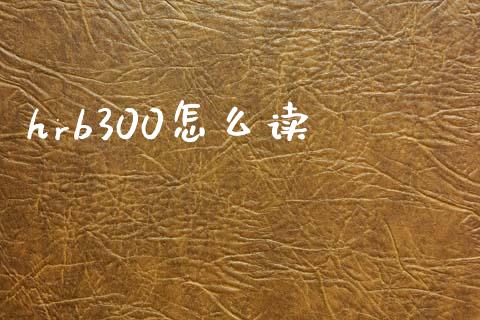 hrb300怎么读_https://m.jnlaobingbanjia.com_全球市场_第1张