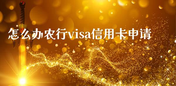怎么办农行visa信用卡申请_https://m.jnlaobingbanjia.com_基金市场_第1张