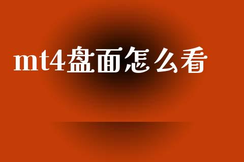 mt4盘面怎么看_https://m.jnlaobingbanjia.com_全球市场_第1张