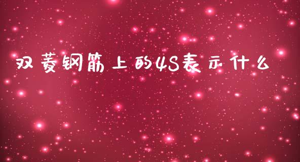 双菱钢筋上的4S表示什么_https://m.jnlaobingbanjia.com_理财规划_第1张
