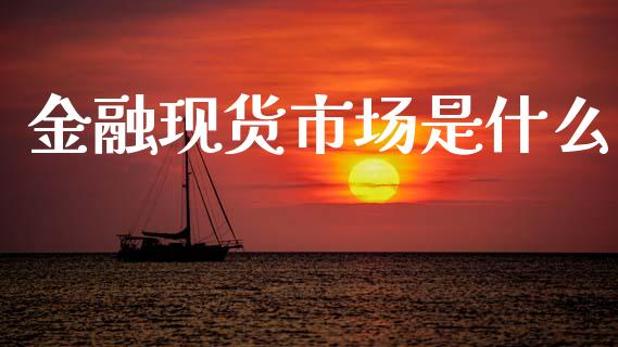 金融现货市场是什么_https://m.jnlaobingbanjia.com_股市新闻_第1张