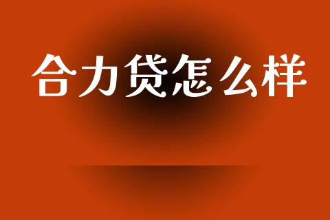 合力贷怎么样_https://m.jnlaobingbanjia.com_理财规划_第1张
