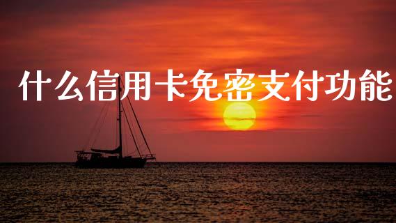 什么信用卡免密支付功能_https://m.jnlaobingbanjia.com_全球市场_第1张