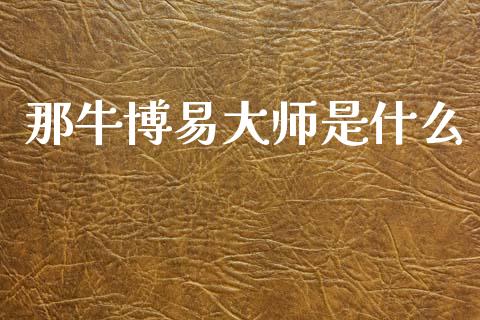 那牛博易大师是什么_https://m.jnlaobingbanjia.com_金融监管_第1张