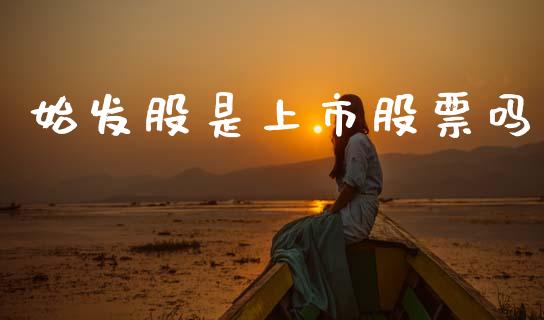 始发股是上市股票吗_https://m.jnlaobingbanjia.com_全球市场_第1张