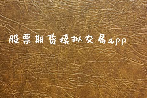 股票期货模拟交易app_https://m.jnlaobingbanjia.com_金融监管_第1张